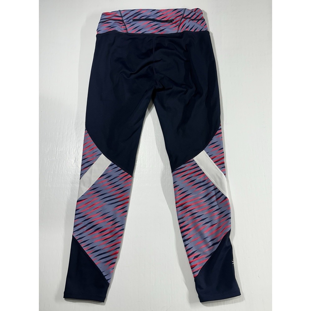 Athleta Electra Sonar 7/8 Tights Navy Blue Pink Athletic Yoga Pilates Size Small - Picture 9 of 11